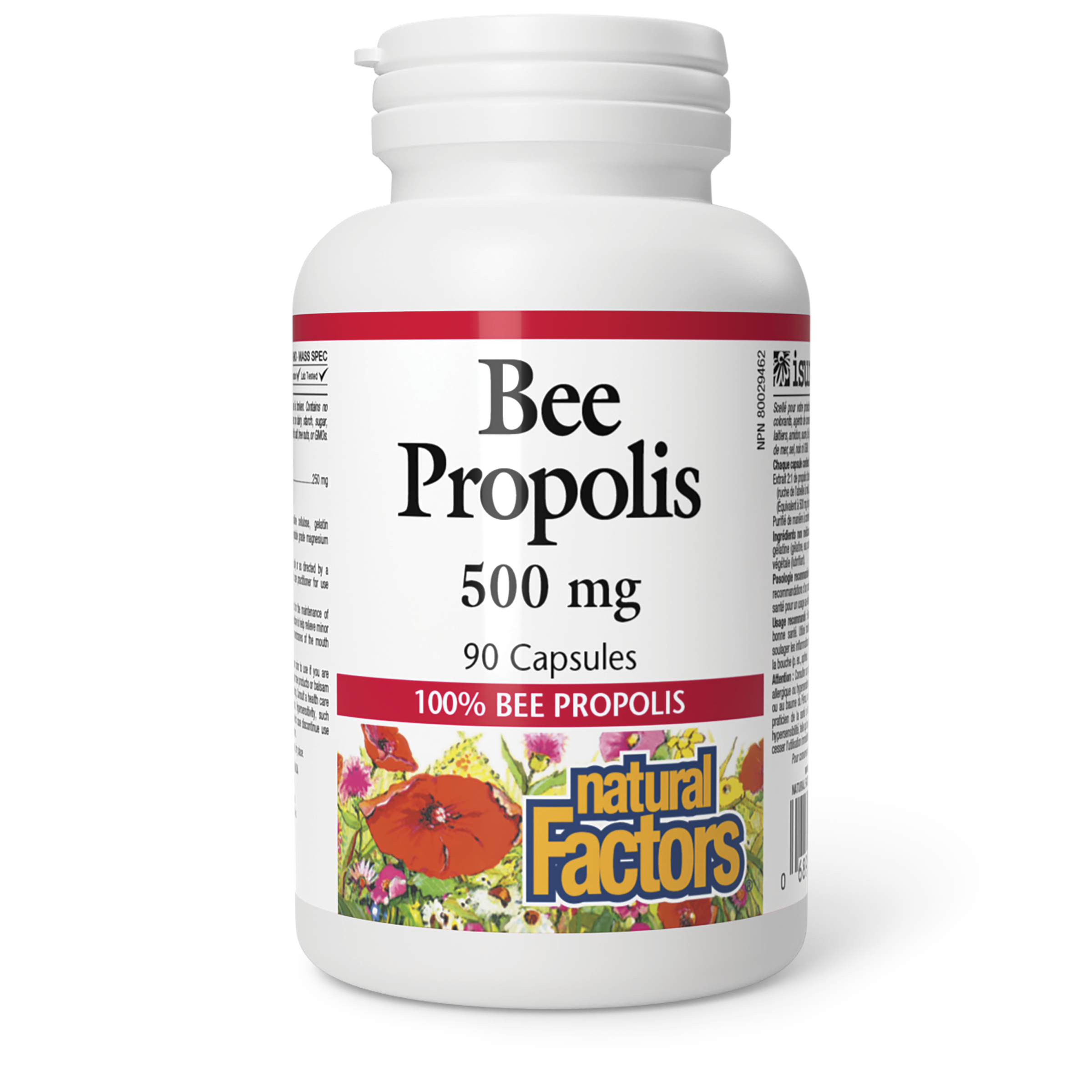 Natural Factors Bee Propolis 500 Mg 90 Capsules Nutrition And Beyond 4372