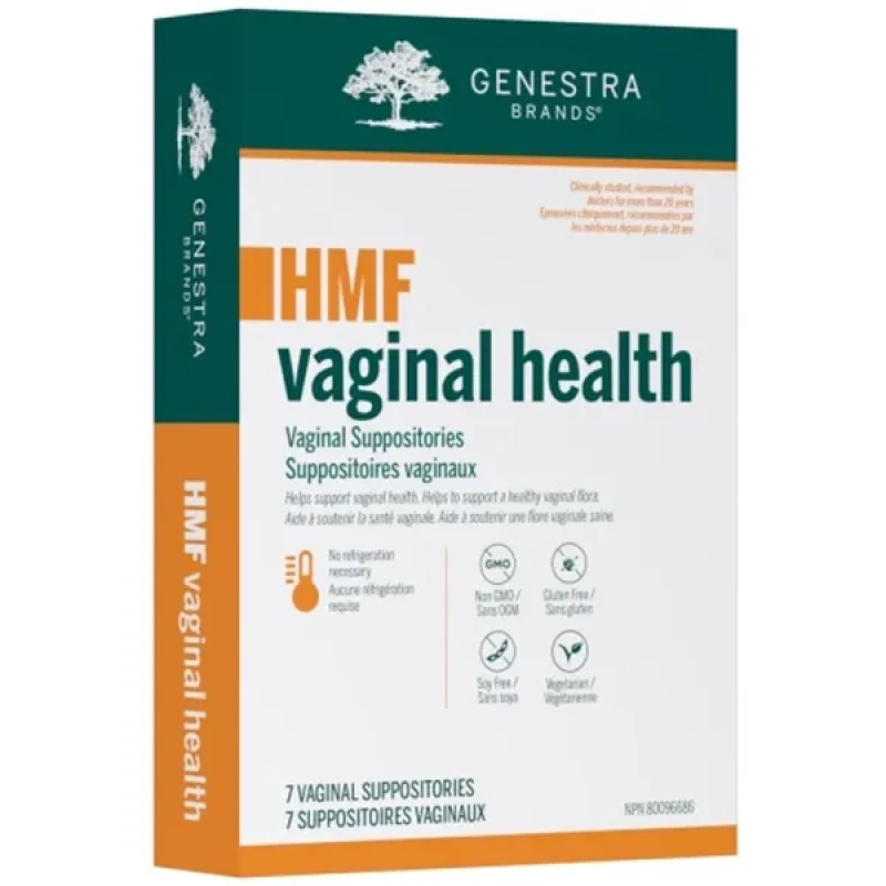 HMF Vaginal Health 7 Suppositories Genestra